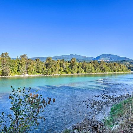 Dreamy Riverside Cabin With Fireplace And Grill Concrete Luaran gambar