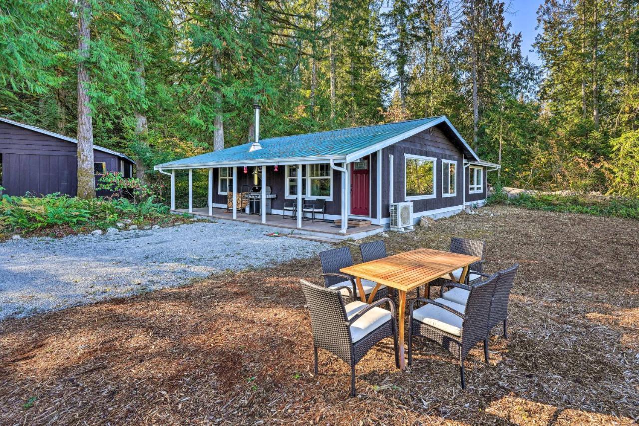 Dreamy Riverside Cabin With Fireplace And Grill Concrete Luaran gambar